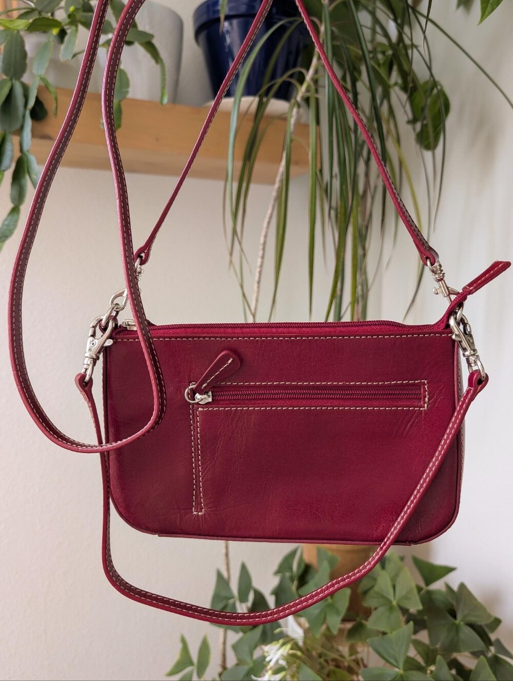 Nordstrom Red Convertible Clutch w/ Removeable Shoulder/Crossbody Straps